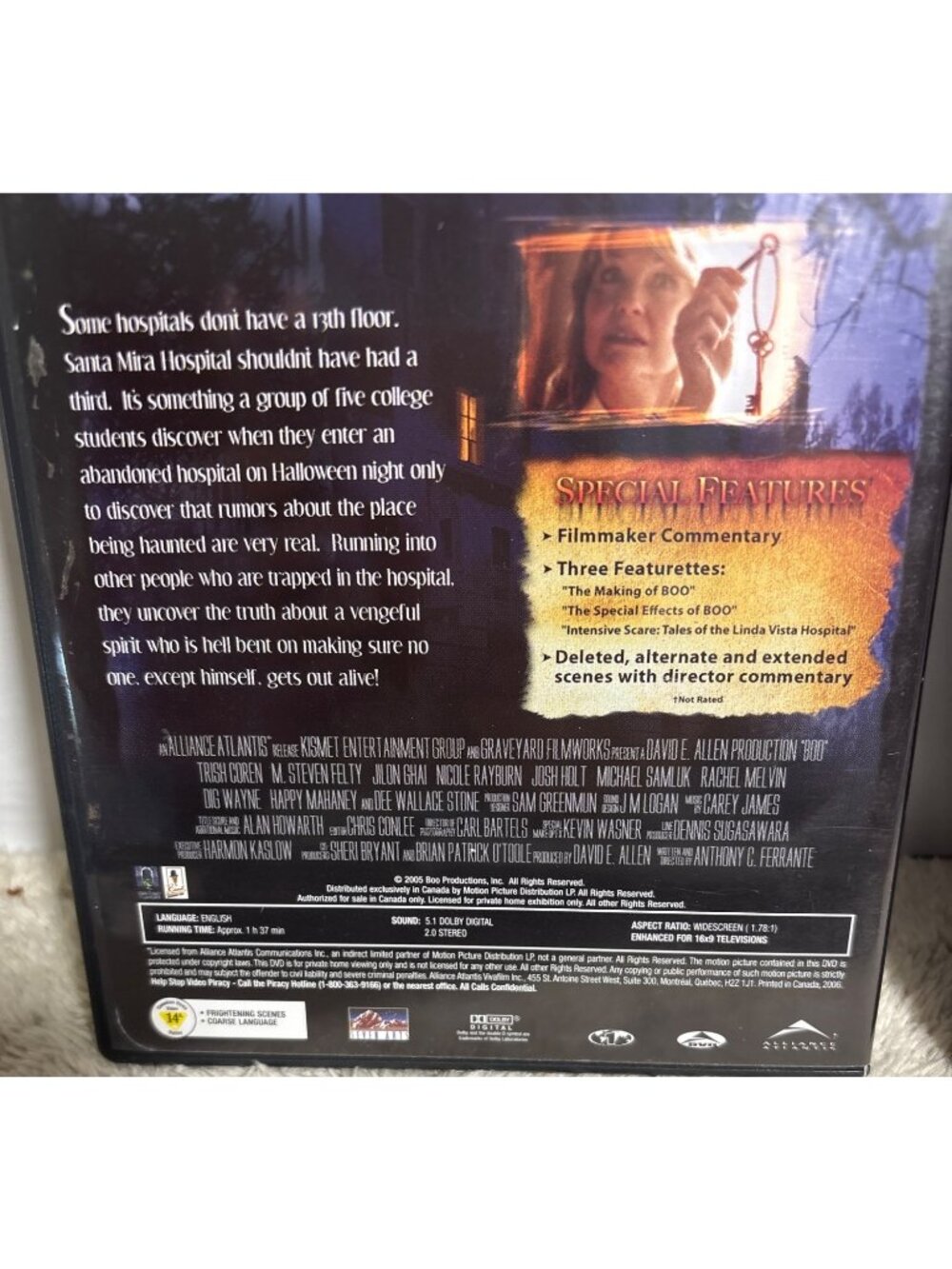 Horror DVD Lot of 2 Black X-Mas & Boo Thriller Scary Movies Halloween - Picture 7 of 11